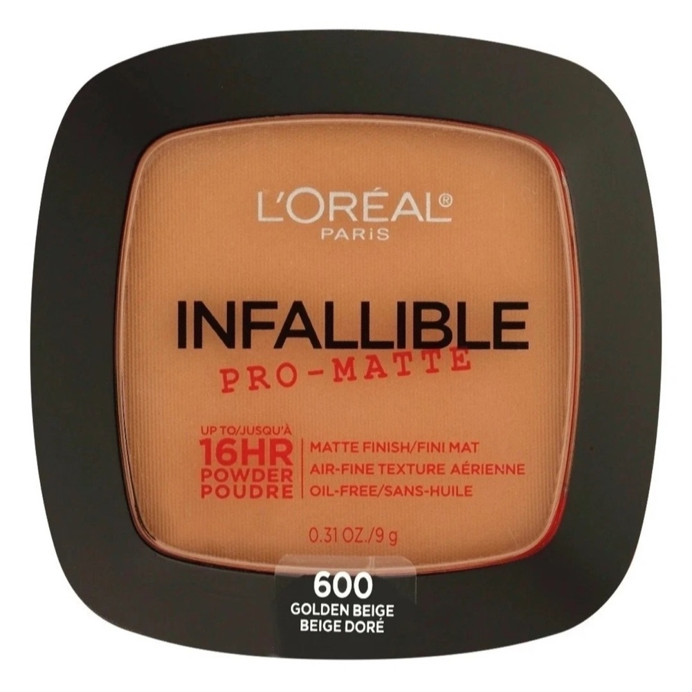 L'oreal Infallible Pro-Matte Finish Powder 600 Golden Beige 0.31oz Loreal